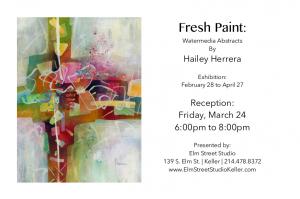 Art Exhibit Fresh Paint By Hailey Herrera